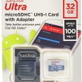 SANDISK 32GB MICROSDHC ULTRA MEMORY CARD - CLASS 10 - 30 MB/S